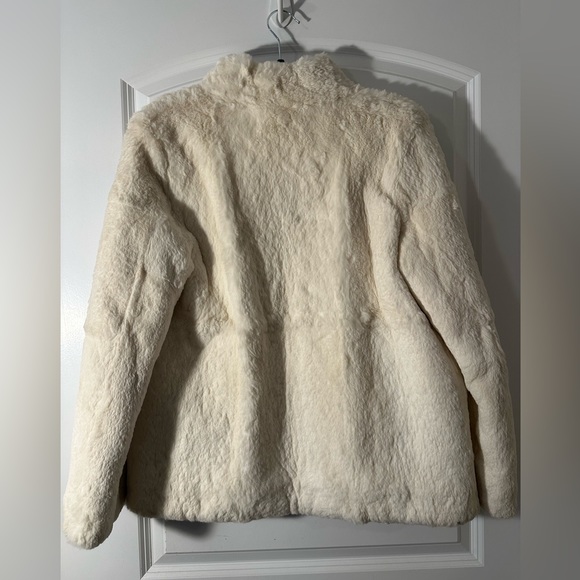 Vintage Rabbit Fur Coat / Mob Wives Style Size Medium - Picture 6 of 6